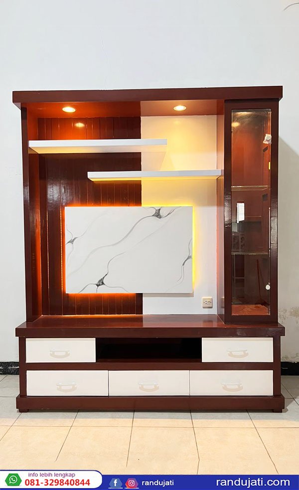 BUFFET TV TINGGI MULTIPLEK 190 COKLAT CUSTOM